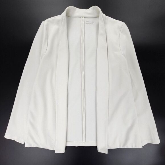 NEW Eileen Fisher Tencel Ponte Simple Jacket Minimal Blazer Quiet Luxury Bone - Picture 1 of 7